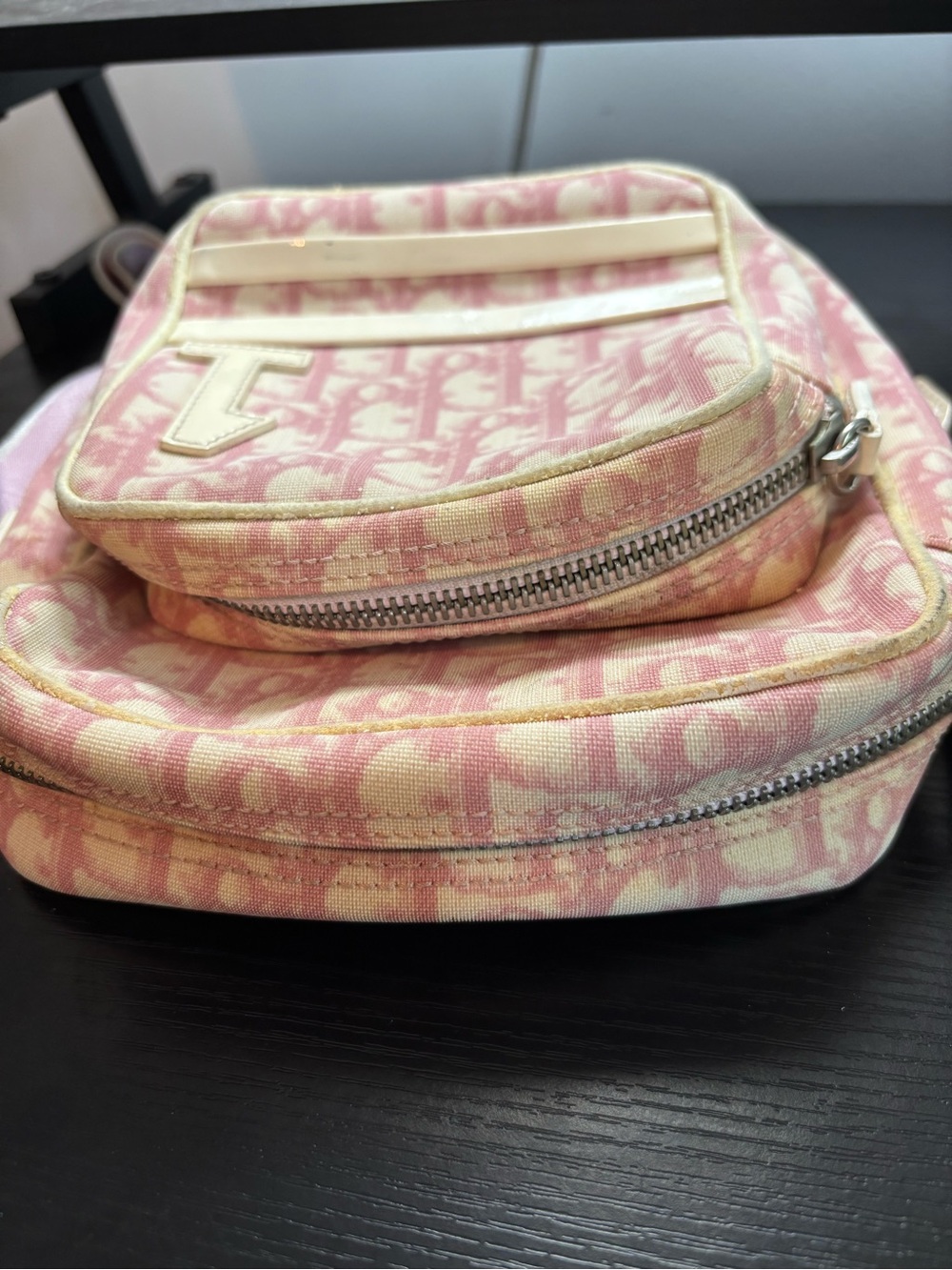 Vintage Christian Dior Pink Trotter No. 1 Crossbody Bag Galliano Era Project Bag - Picture 4 of 16
